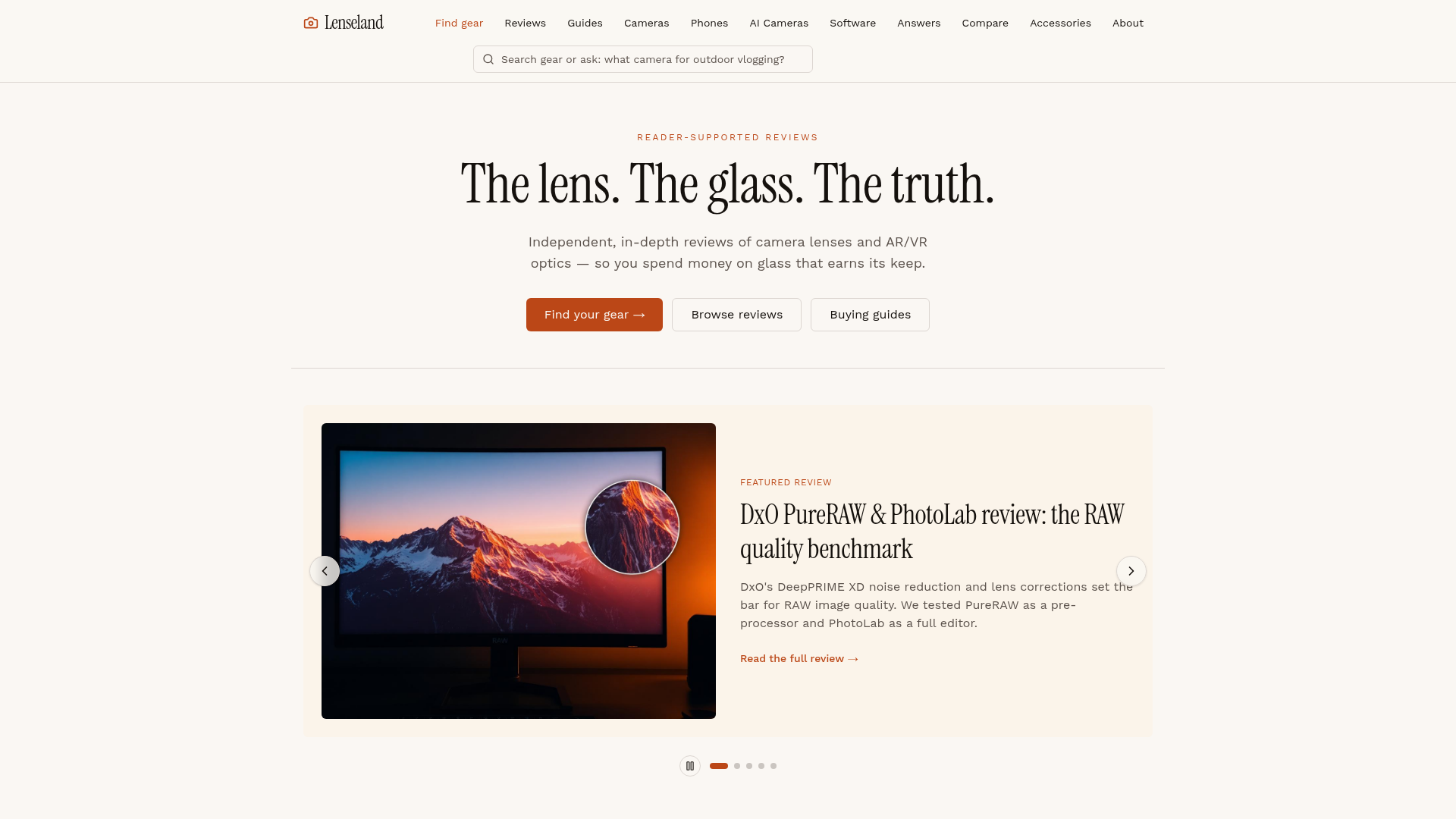 LENSELAND — lenseland.com